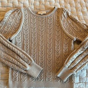 Sezanne crochet sweater beige S